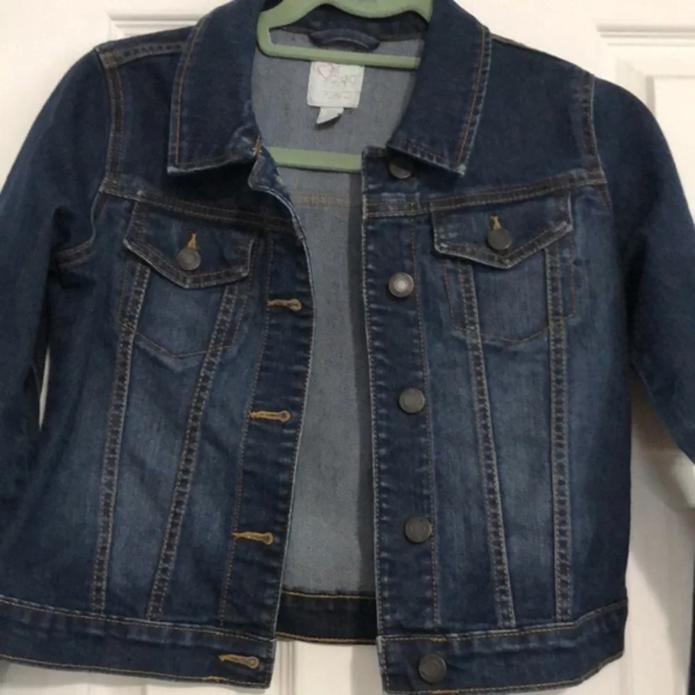Children’s place denim blue‎ Jean jacket size large 10/12 girls
